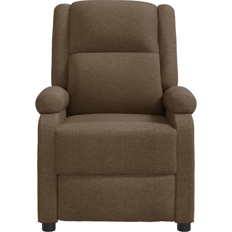 vidaXL Massagestoel stof bruin