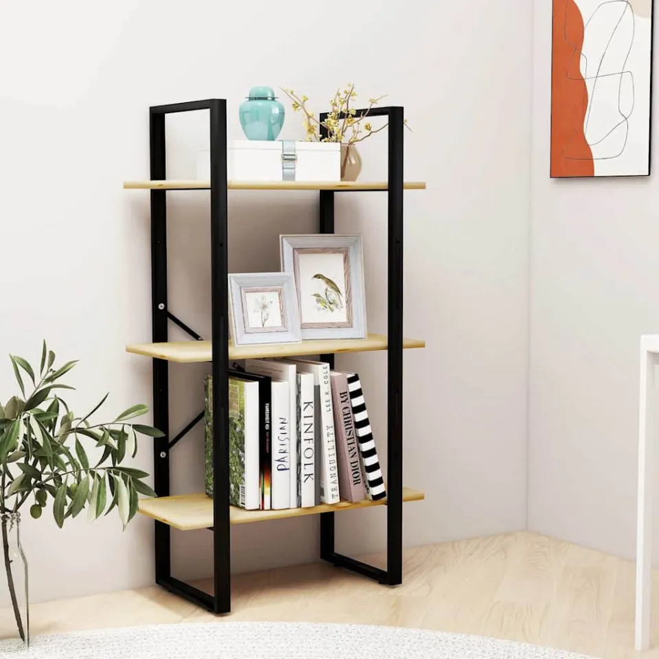 vidaXL Opbergrek 60x30x105 cm massief grenenhout bruin, foto 3