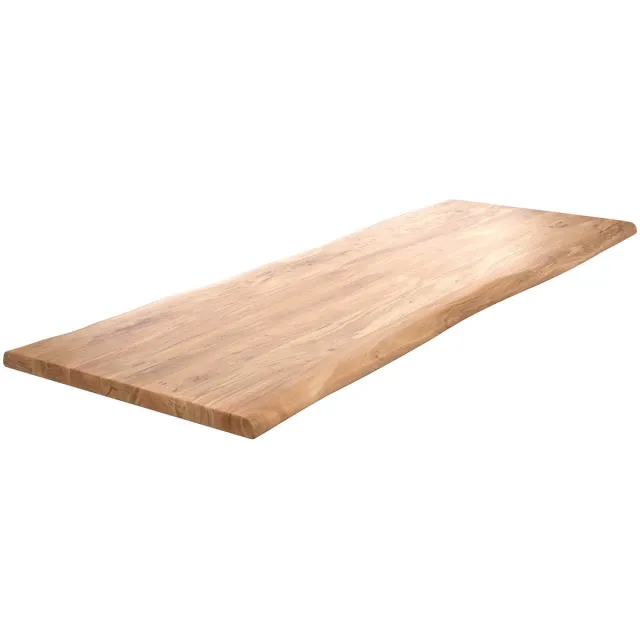 DELIFE Tafelblad Edge acacia natuur 280x100cm XL Live-Edge Bruin