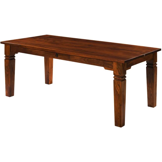 MASSIVMOEBEL24 .DE OXFORD #605 eettafel donkerbruin gelakt acacia 200x100x76 cm (BxTxH)