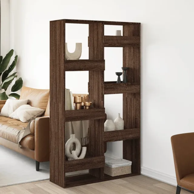vidaXL Kamerscherm 100x33x175 cm bewerkt hout bruin eikenkleurig, foto 2