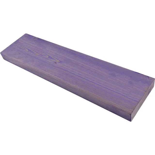 Cleverline Wandplank voor binnen of buiten - Paars gebeitst - L 55 x B 15 x H 3,5 cm