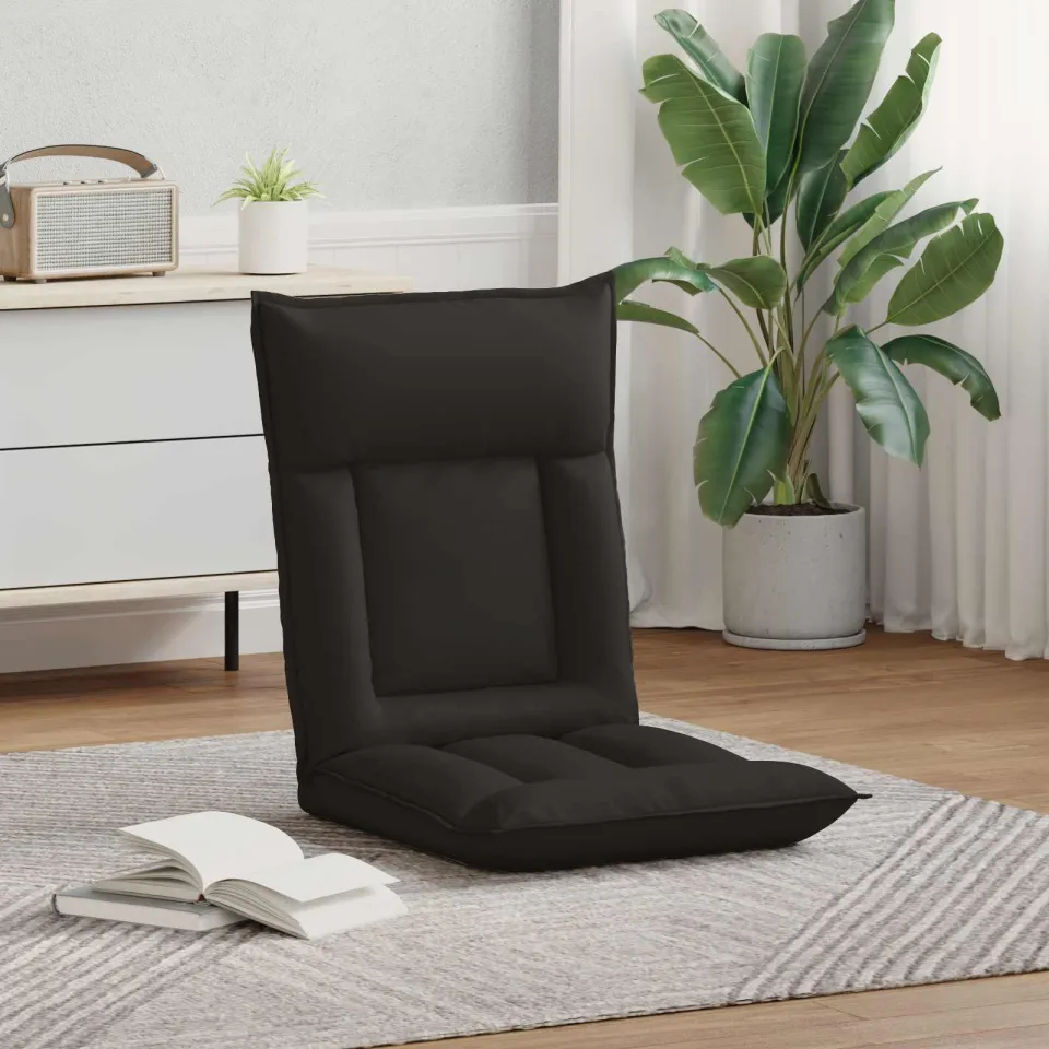 vidaXL Verstelbare vlo stoelen Zwart Kunstleer, foto 3