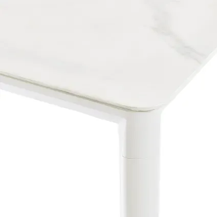 Central Park - Praxis Eigen Merk Central Park Tuintafel Ciotat Aluminium/glas 160x90cm wit, foto 3