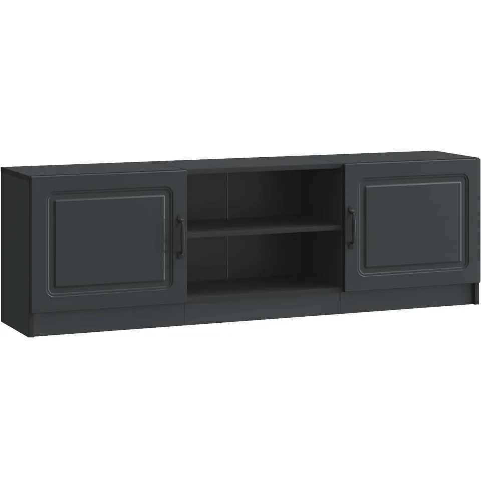 vidaXL TV-kast Zwart 150 x 31 x 47 cm Bewerkt hout, foto 3