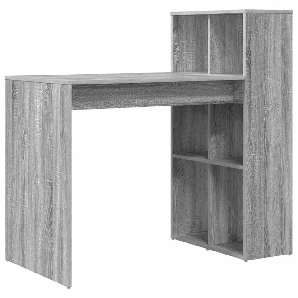 vidaXL Bureau Grijs Sonoma 108 x 55 x 103 cm Bewerkt hout