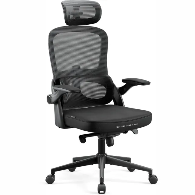 Diablo Chairs Bureaustoel V-LIGHT - Ergonomische bureaustoel verstelbaar - Zwart