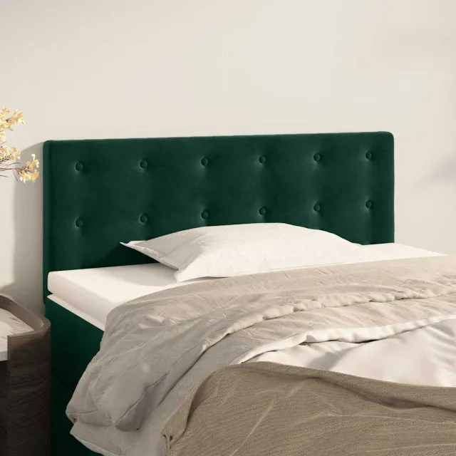 vidaXL Hoofdbord 80x5x78/88 cm fluweel donkergroen groen