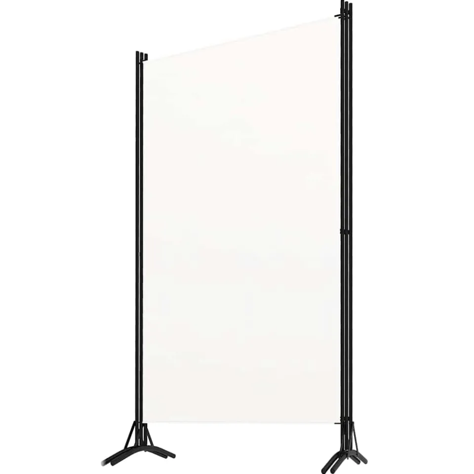 vidaXL Kamerscherm met 3 panelen 260x180 cm stof wit, foto 3