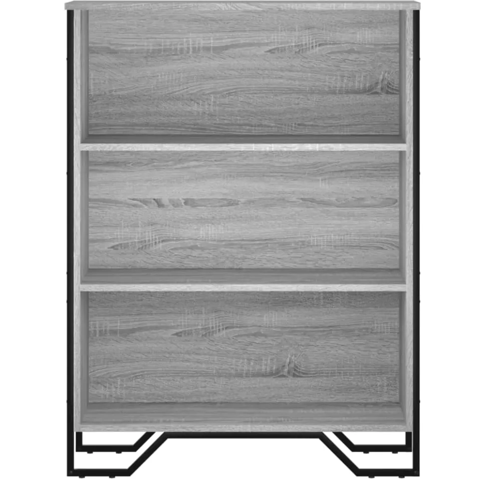vidaXL Boekenkast 80x31x106 cm bewerkt hout grijs sonoma eikenkleurig, foto 4