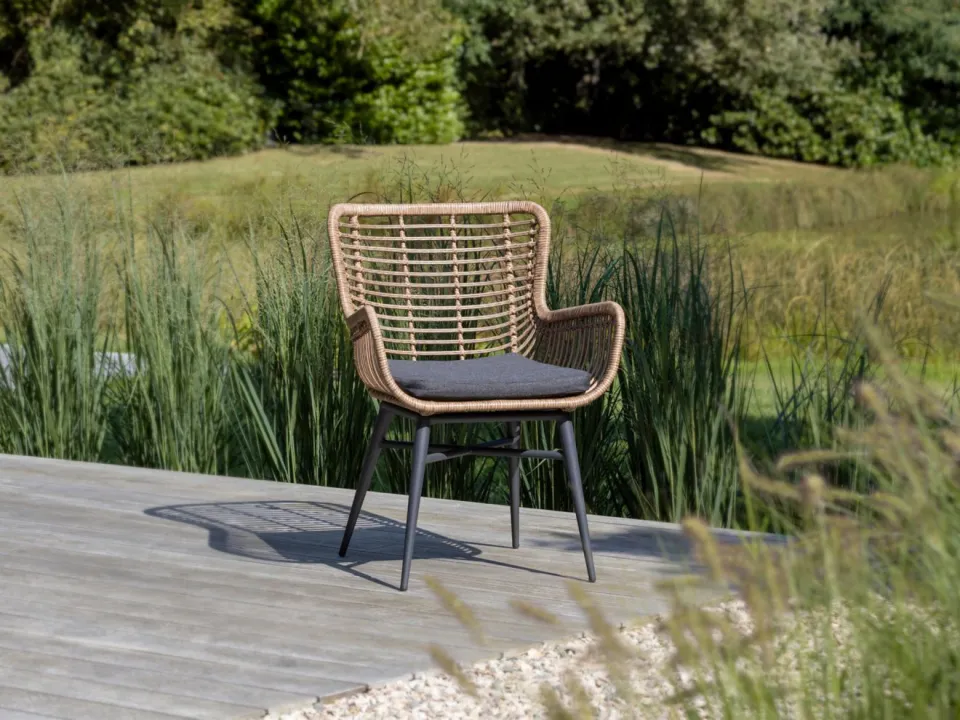 Intenso Furniture Intenso Asti/La Fonte 220cm dining tuinset 7-delig grijs, foto 4