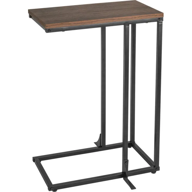 livarno Bijzettafel - 45 x 25 x 63,5 cm - Spaanplaat, metaal - Krasbestendig - Verstelbaar - VI Online Products Hout