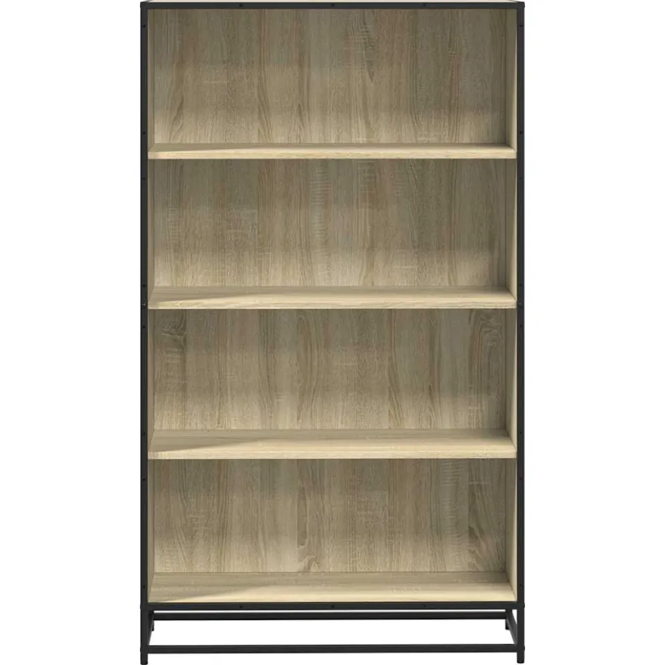 vidaXL Boekenkast 80,5x35x139 cm bewerkt hout sonoma eikenkleurig, foto 4