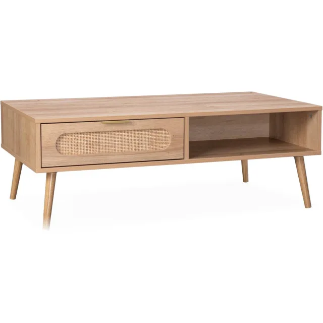 sweeek Salontafel, eva, l110 x b59 x h39cm Naturel