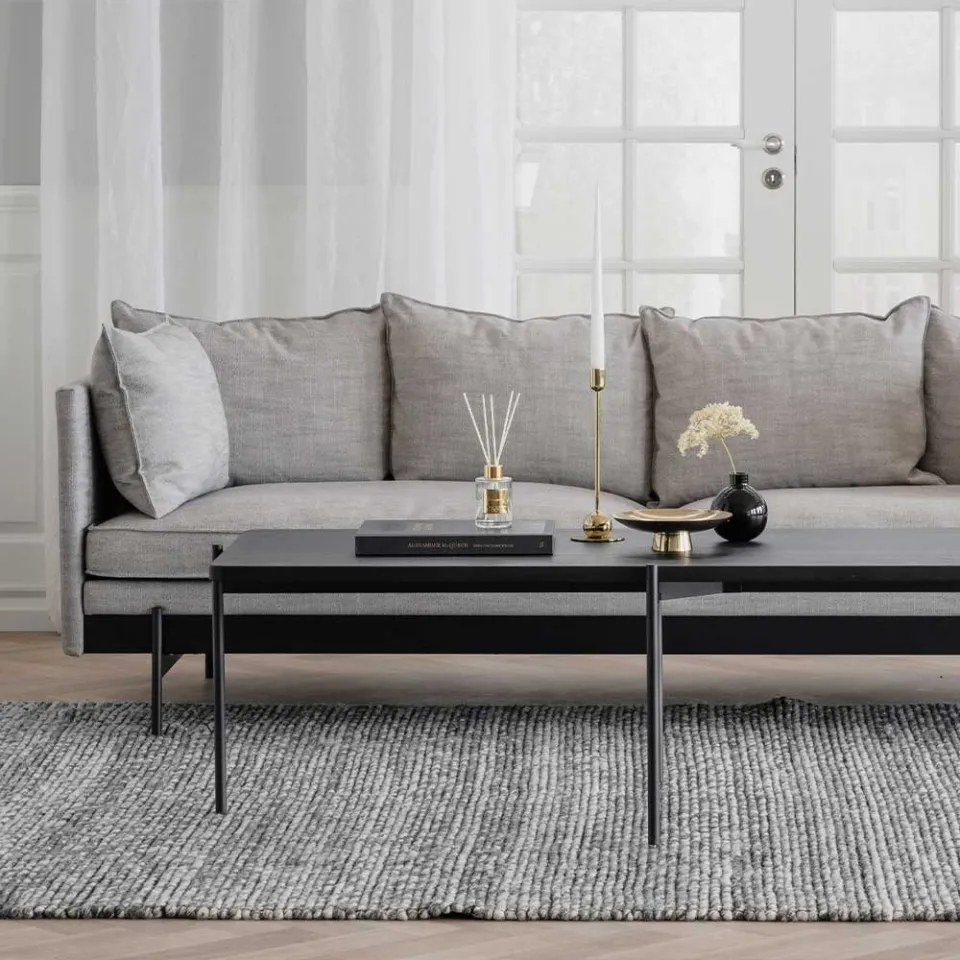 Rowico Home Shelton houten salontafel zwart - 145 x 60 cm, foto 4