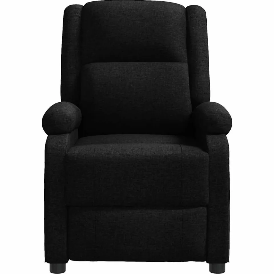 vidaXL Massagestoel stof zwart