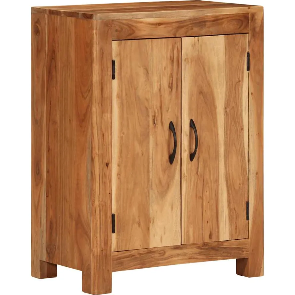 vidaXL Dressoir 55x35x75 cm massief acaciahout bruin, foto 3