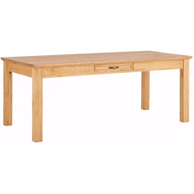 Notio Living Selma-Eettafel - 180 cm - Grenen Bruin