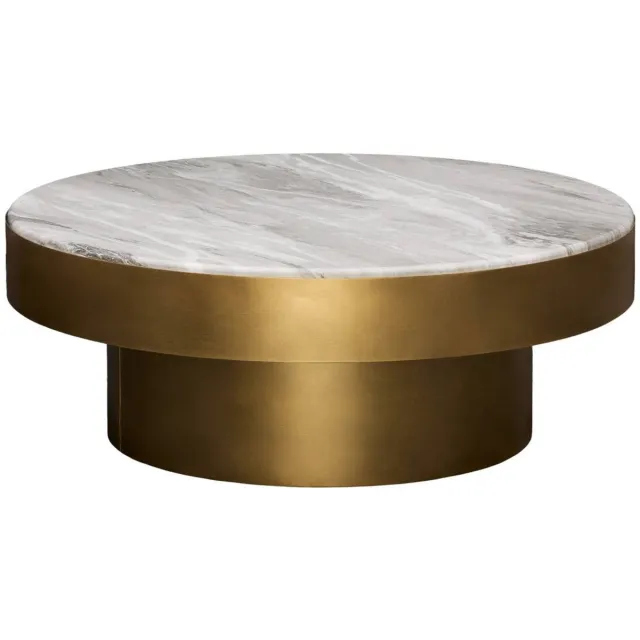 Atmosphera Créateur d'intérieur® Ronde salontafel Graphite, diameter 80 cm, goudkleurig Doré