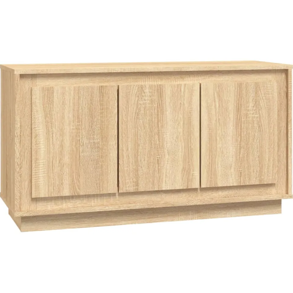 vidaXL Dressoir 102x35x55 cm bewerkt hout sonoma eikenkleurig Bruin