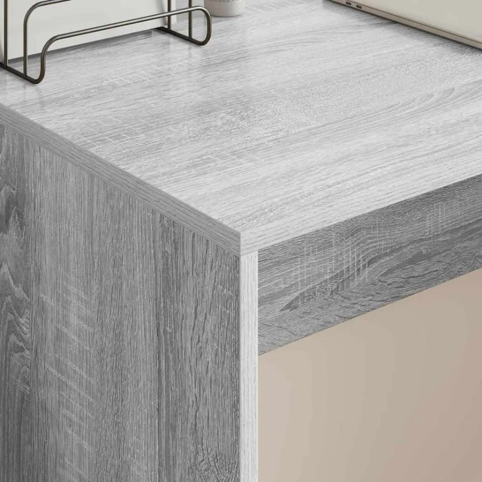vidaXL Bureau Grijs Sonoma Bewerkt hout 109 x 50 x 78 cm, foto 4