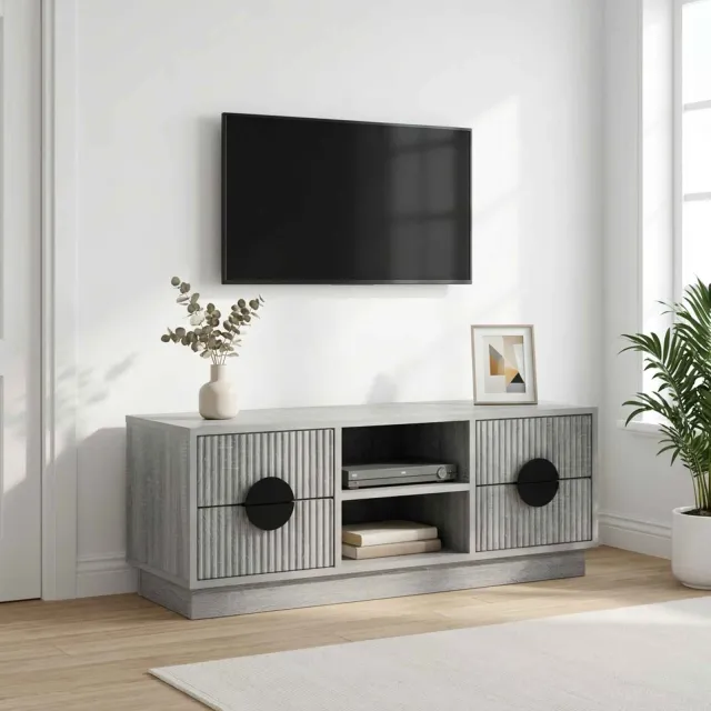 vidaXL Tv-meubel VENRAY 101 x 36,5 x 40 cm Grijs Sonoma