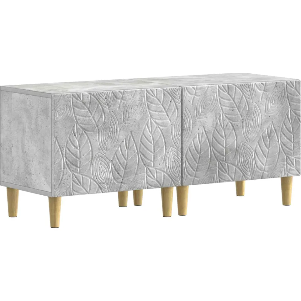 vidaXL 3-delige LED TV-kast DELFT Betongrijs Bewerkt hout grijs, foto 4