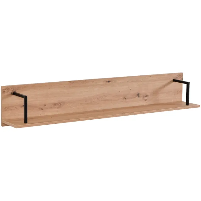 Homestyle4u Wandplank - Wandrek - Hangrek - Natuurlijk Bruin