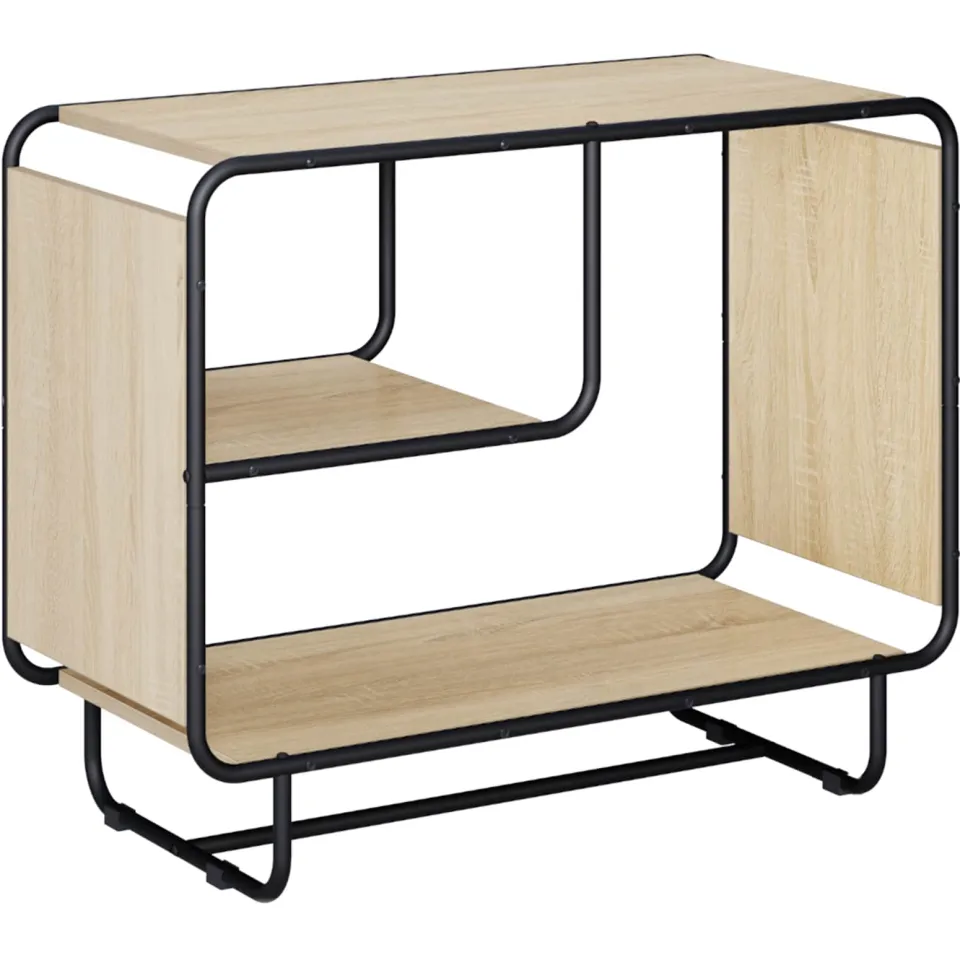 vidaXL Dressoir Sonoma Eiken 80 x 37.5 x 64.5 cm Bewerkt hout, foto 3