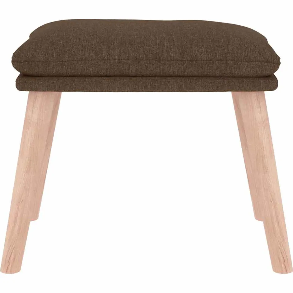 vidaXL Voetenbank 45x29,5x35 cm stof bruin, foto 3