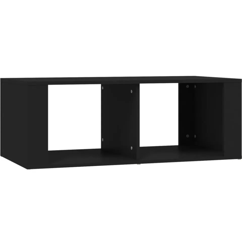 vidaXL Salontafel 100x50x36 cm bewerkt hout zwart, foto 4