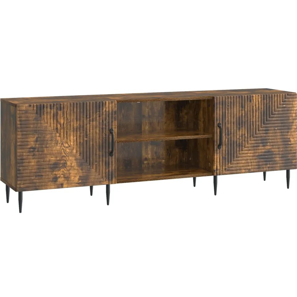 vidaXL TV-kast 150 x 31 x 50 cm Gerookt eiken Bewerkt hout Bruin