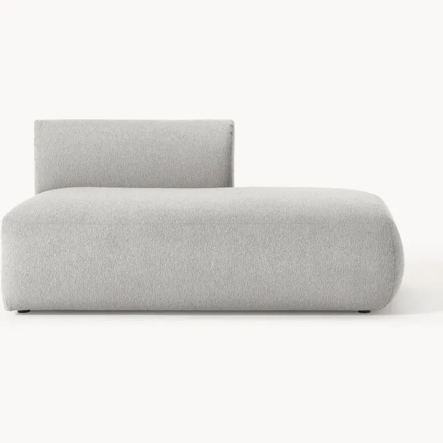 Westwing Collection Bouclé chaise module Sofia Grijs