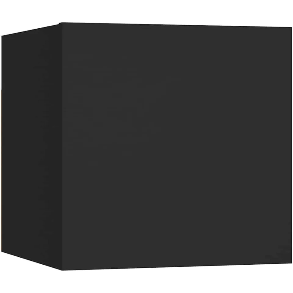 vidaXL Nachtkastjes 2 st 30,5x30x30 cm bewerkt hout zwart, foto 4