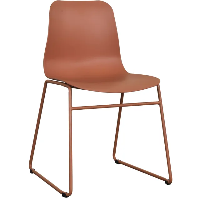 eetkamerstoel Millie terracotta Bruin