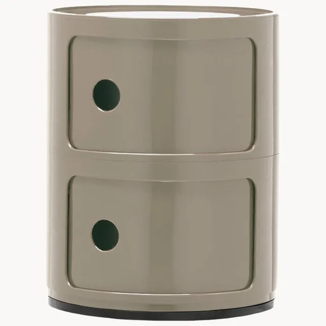 Kartell Design container Componibili, 2 modules, H 40 cm taupe