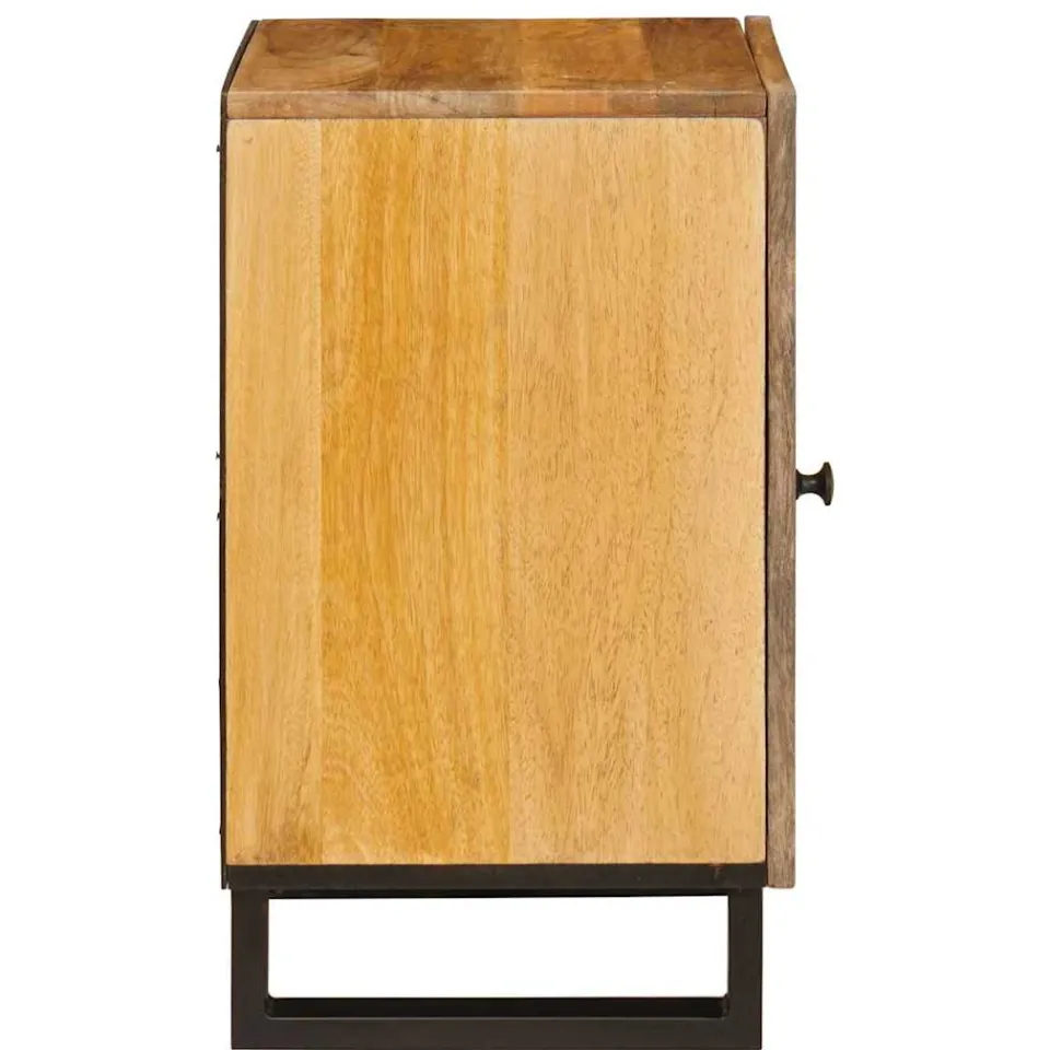 vidaXL Badkamerkast Bruin 38 x 33 x 58 cm Massief Mango Hout, foto 4