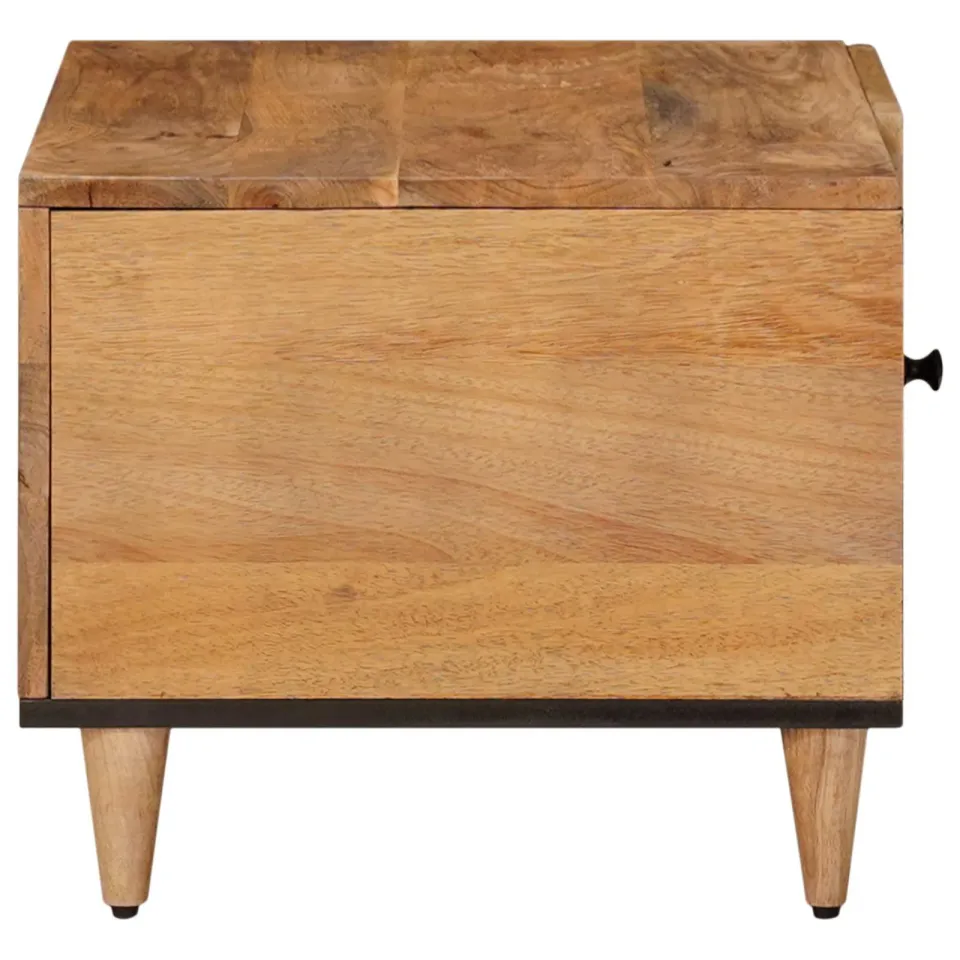 vidaXL Salontafel Naturel 80 x 50 x 40 cm Massief Mango Hout, foto 4