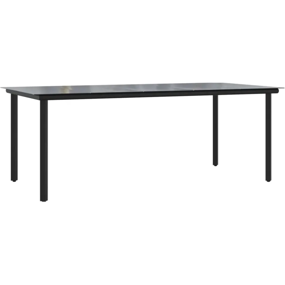 vidaXL 9-delige Tuinset poly rattan zwart, foto 4