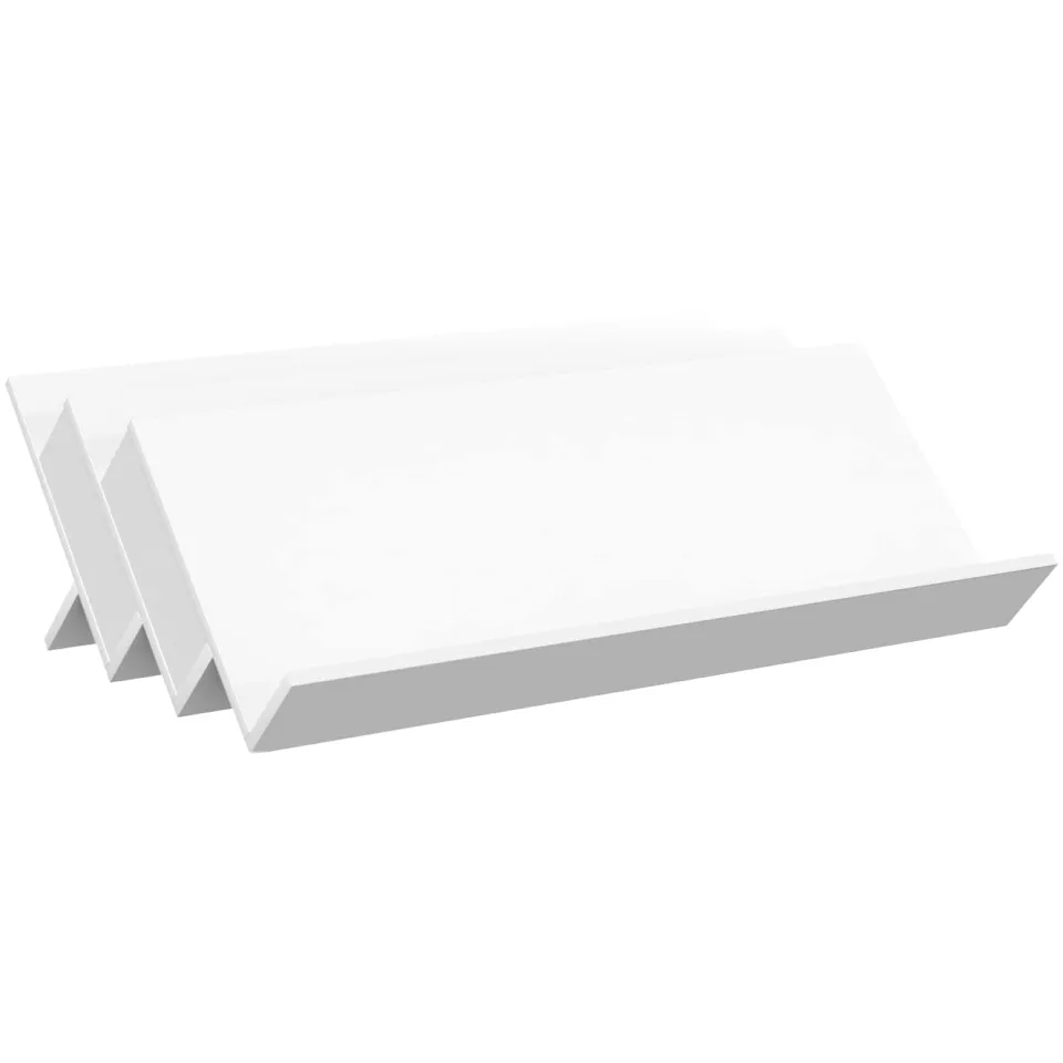 vidaXL Tijdschrift Rek met plank Wit 90 x 53 x 28,5 cm Bewerkt hout, foto 3