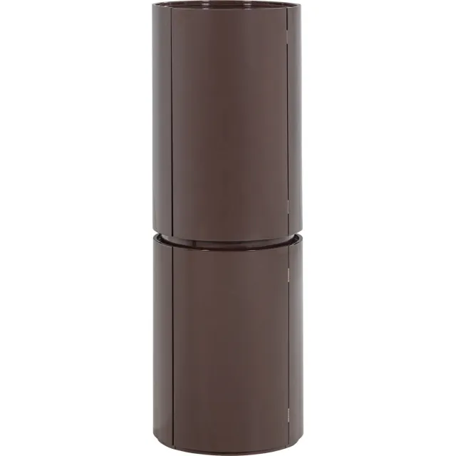 WOOOD Sera Ronde Kast 135xØ45 cm - Hout - Hoogglans Donkerbruin dark brown