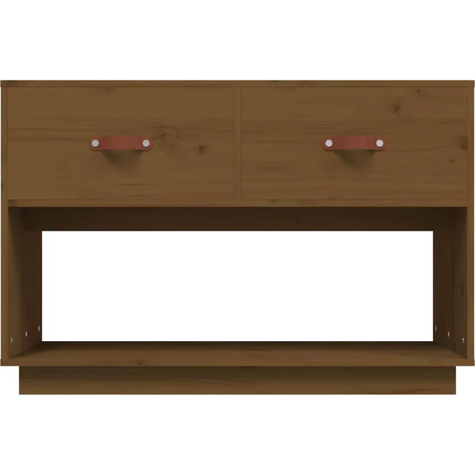 vidaXL Tv-meubel 90x40x60 cm massief grenenhout honingbruin bruin, foto 4