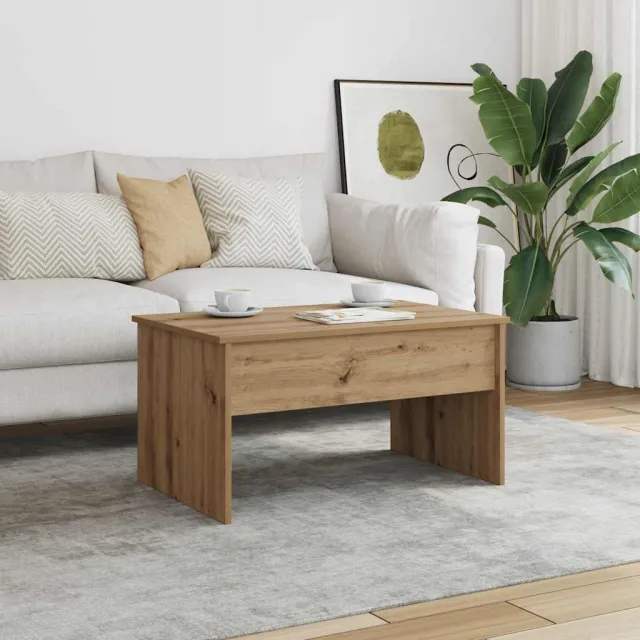 vidaXL Salontafel 80x50,5x41,5 cm bewerkt hout artisanaal eikenkleurig, foto 2
