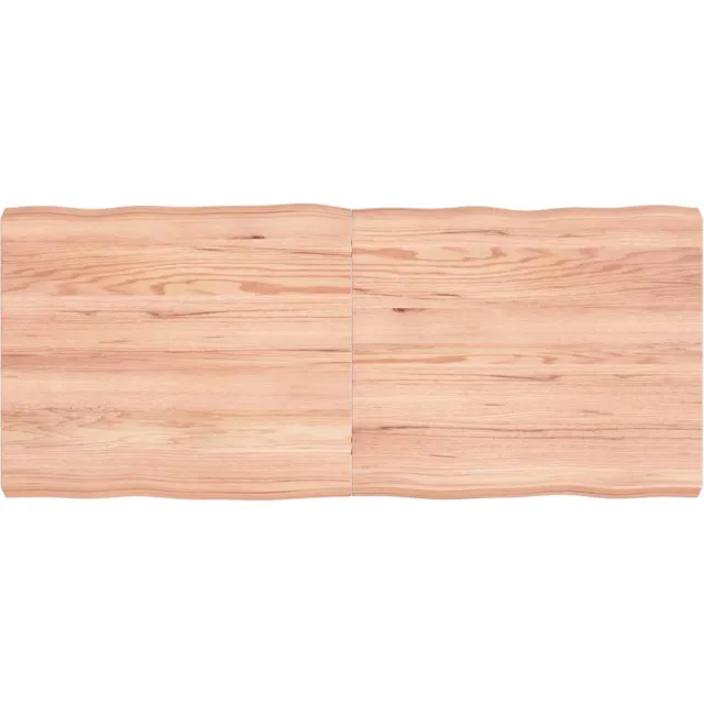vidaXL Tafelblad natuurlijke rand 140x60x(2-6) cm eikenhout lichtbruin