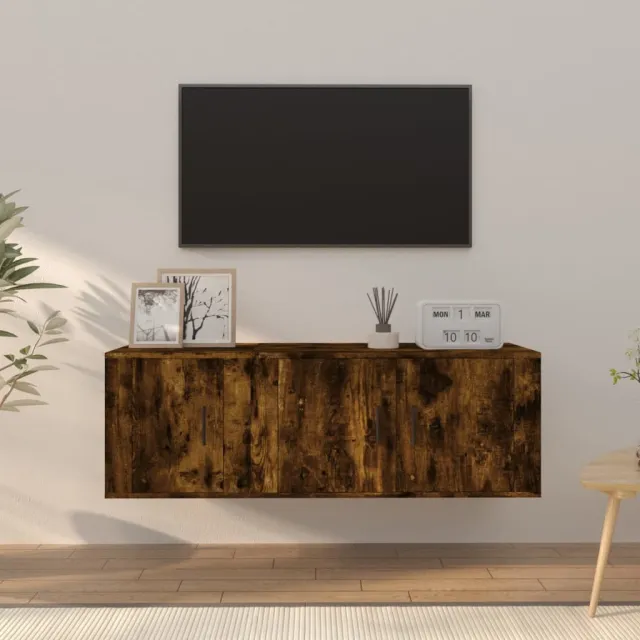 vidaXL 2-delige Tv-meubelset bewerkt hout gerookt eikenkleurig, foto 2