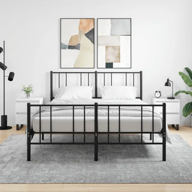 vidaXL Nachtkastjes 2 st 40x35x50 cm bewerkt hout wit, foto 2