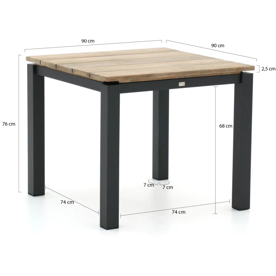 Manifesto Furniture Manifesto Rivola/Lagundo 90cm dining tuinset 3-delig