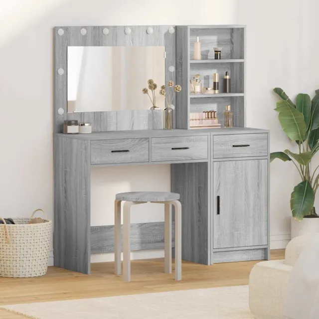 vidaXL Plafondtafel 2 st Grijs 78,5 x 41 x 135 cm Bewerkt hout, foto 2