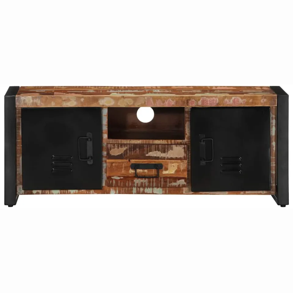 vidaXL Tv-meubel 100x30x40 cm massief gerecycled hout bruin, foto 2