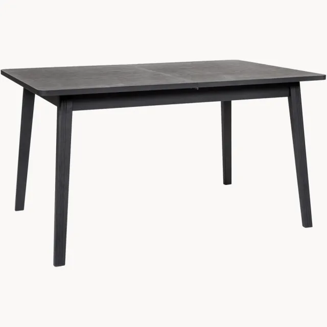 Woodman Uitschuifbare houten eettafel Skagen, 180 - 225 x 90 cm Zwart